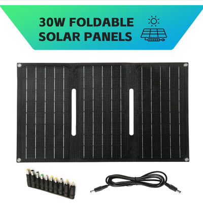 Carregador de bateria solar naval dobrável de 30w para barco para acampar ao ar livre ODM