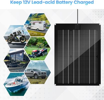 Carregador de manutenção de bateria de carro solar Trickle para RV 15W 12V