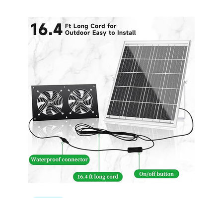 Kit de painéis solares externos FTB20 Com ventilador de escape para galinheiro IP65 à prova de água