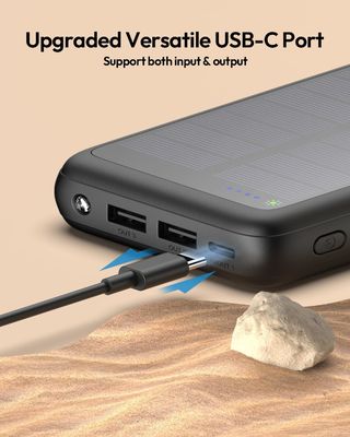Carregador solar portátil USB C 27000mAh para tablet de telefone celular ODM