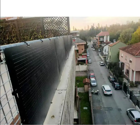 Sistema de painéis solares de varanda de cintura de 600w Silício monocristalino