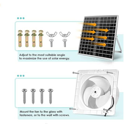 Fener sem escovas branco monocristalino mini Kit de painel solar 30W 8 &quot;