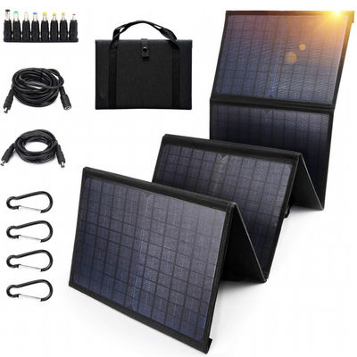 Painel solar dobrável de alta eficiência 60W com USB 5V para acampar, telefone celular