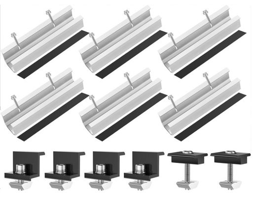 Acessórios para painéis solares de alumínio leve e à prova d'água Acessórios para painéis solares Z Brackets 12CM