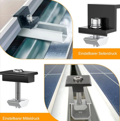 Acessórios para painéis solares de alumínio leve e à prova d'água Acessórios para painéis solares Z Brackets 12CM