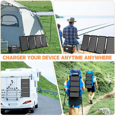 40W Cobertura solar dobrável de alta eficiência IP68 à prova d'água para acampar